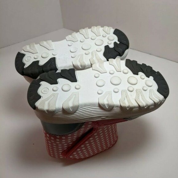 Disney Minnie Mouse Girls Winter Snow Boots  Size M 5/6 Red, polka dots - Picture 5 of 6